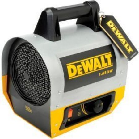 ENERCO GROUP DeWALT® Portable Forced Air Electric Heater W/ Adjustable Thermostat, 120V, 1 Phase, 1650 Watt DXH165